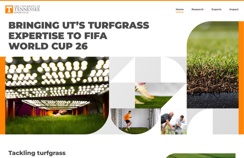 UTK Turfgrass FIFA World Cup 26 Homepage Hero - Desktop